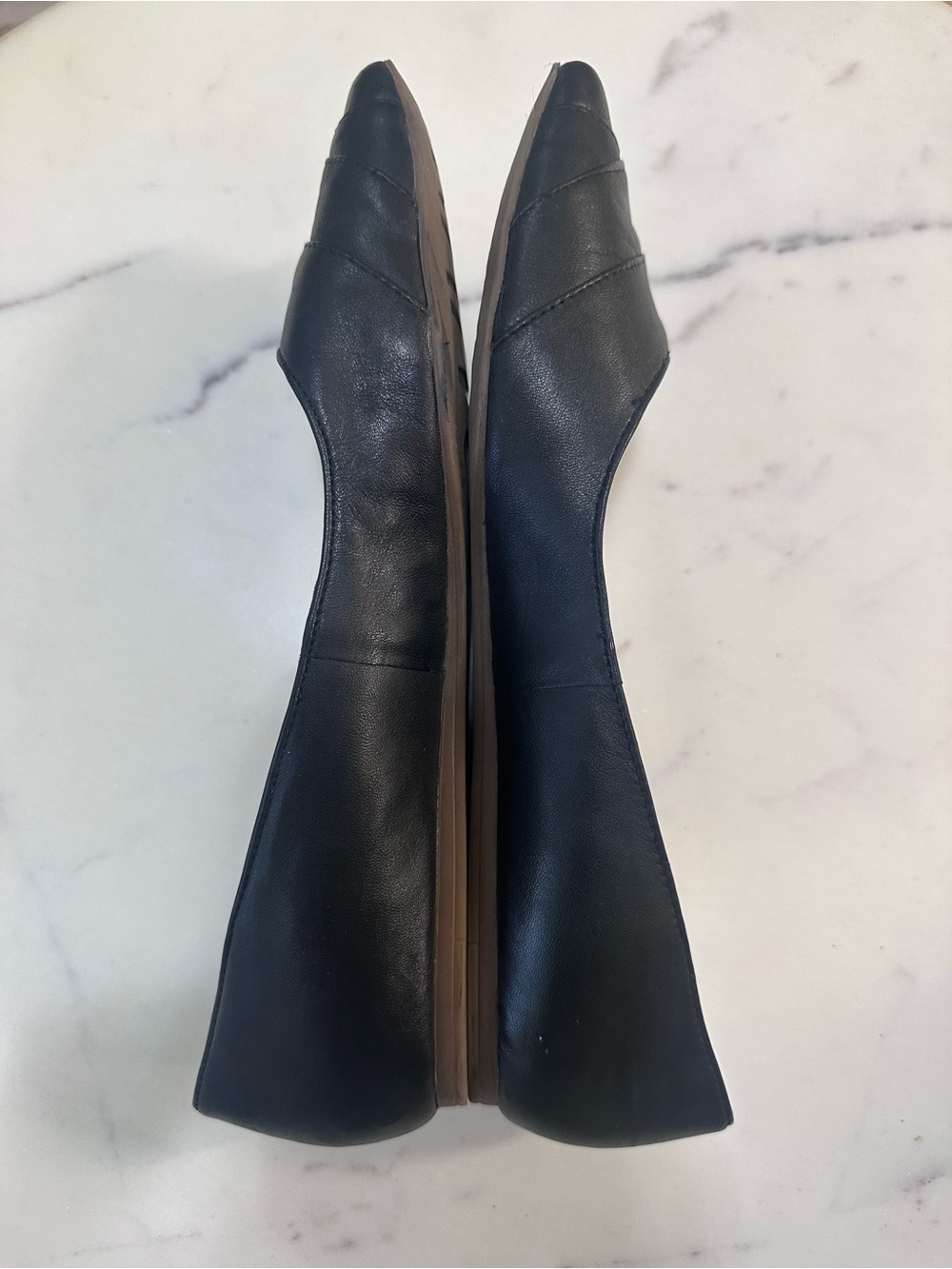 Franco Sarto Leather Pointed Toe Flats - size 9.5 - Picture 4 of 6